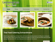 Tablet Screenshot of lemongrassthaifood.com